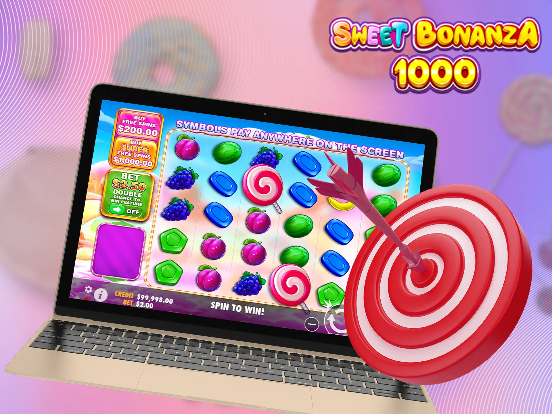 A strategy to help you win prizes in Sweet Bonanza 1000.