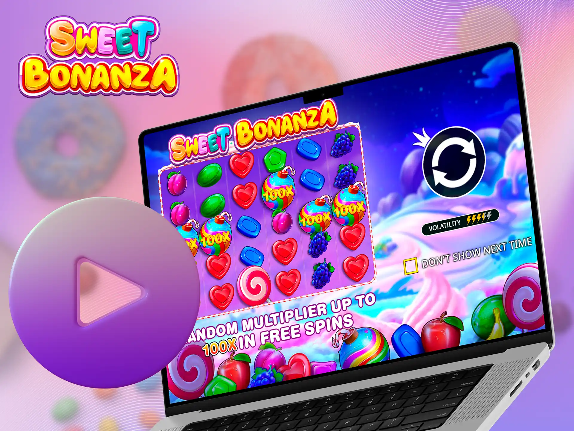 Test the main features of Sweet Bonanza in the demo version.