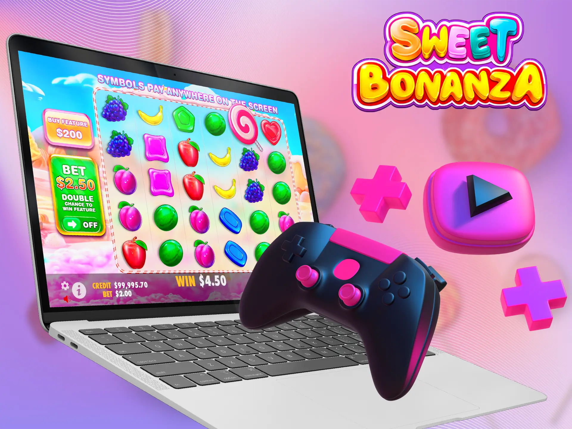 How to play Sweet Bonanza demo version.