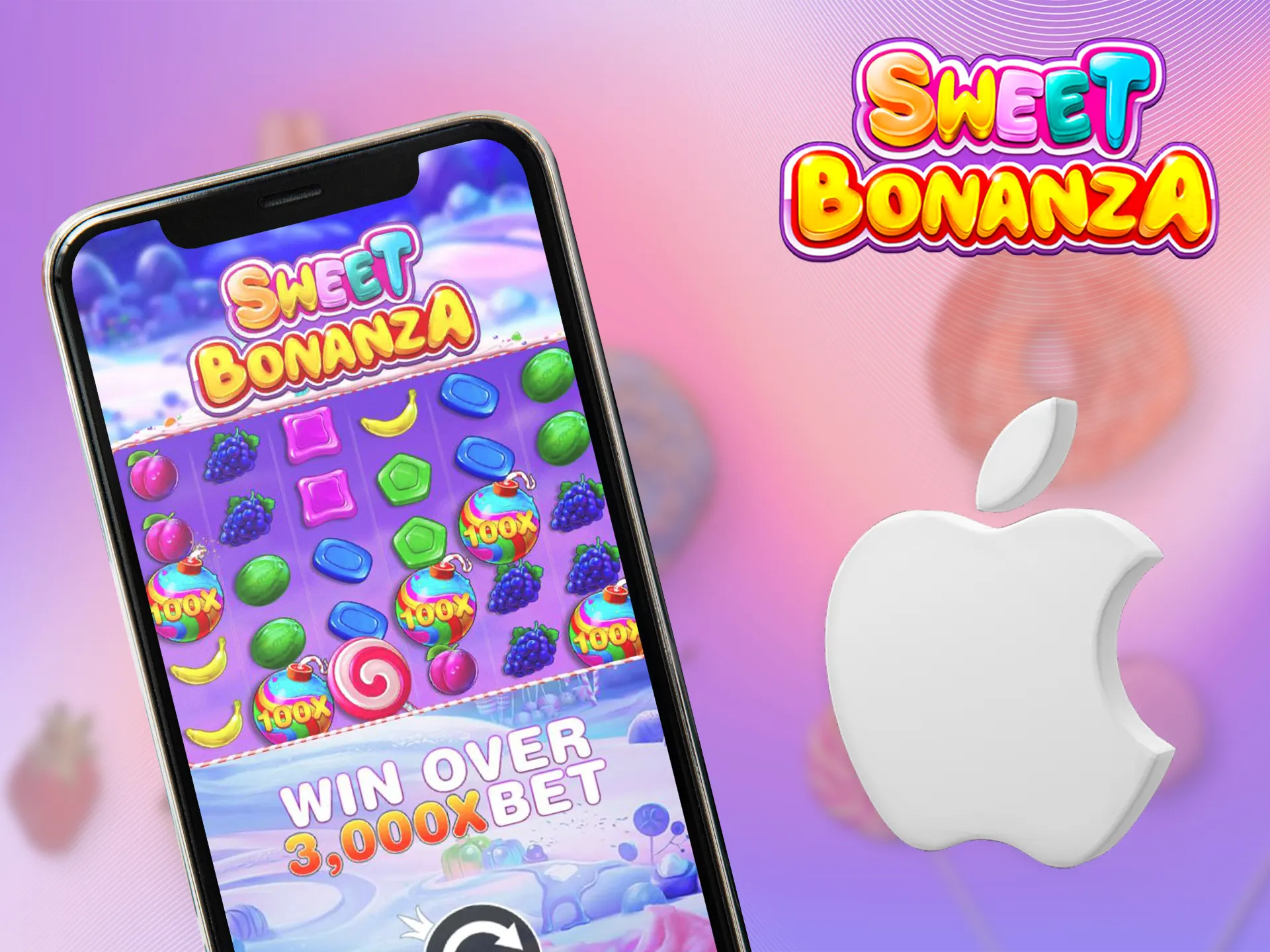 How to download the Sweet Bonanza app on iOS.