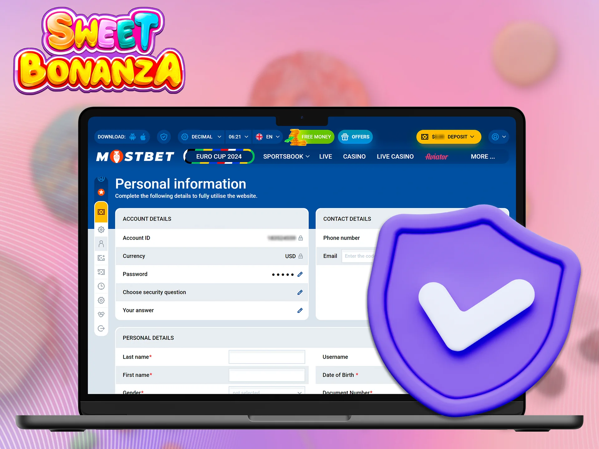 How to verify your Sweet Bonanza account.