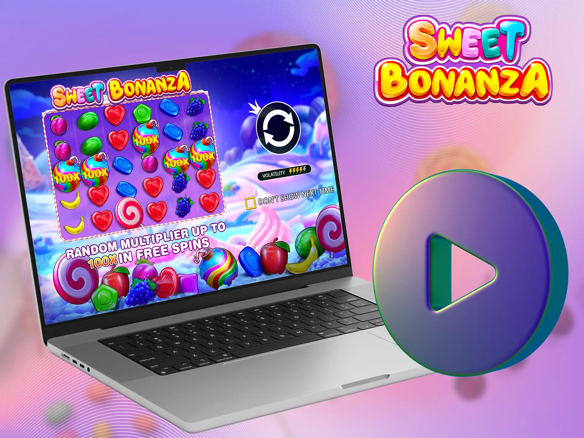 Information about how to play the Sweet Bonanza game.