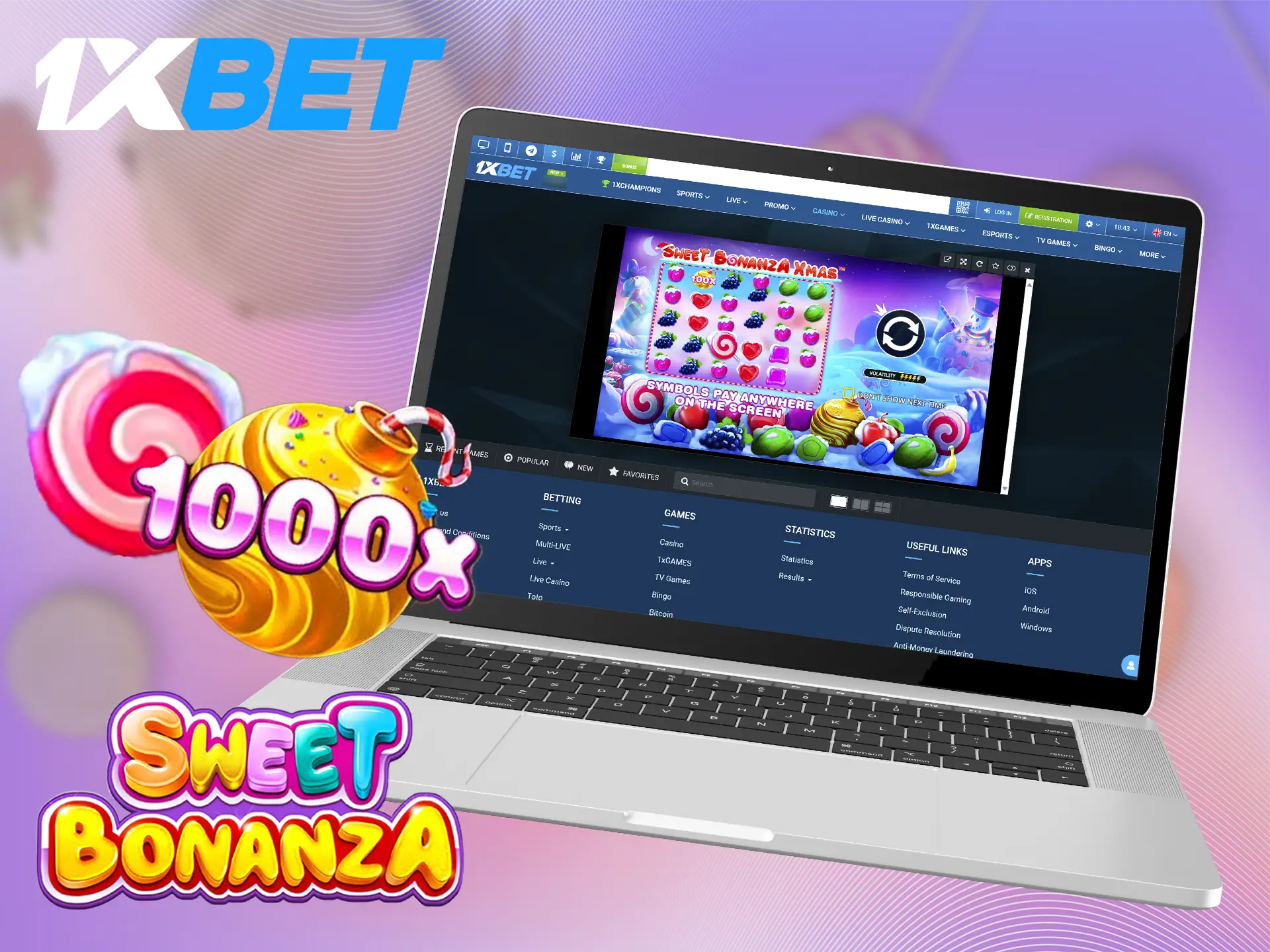 1xBet has several exciting versions of Sweet Bonanza.