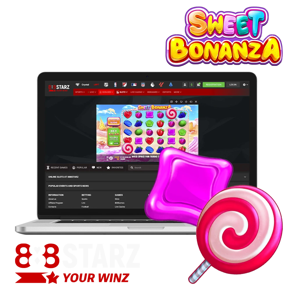 Sweet Bonanza is one of the most played games at 888Starz Casino.