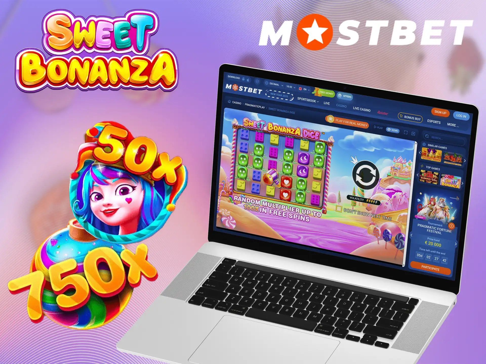 Mostbet has several versions of the Sweet Bonanza, each with unique features.