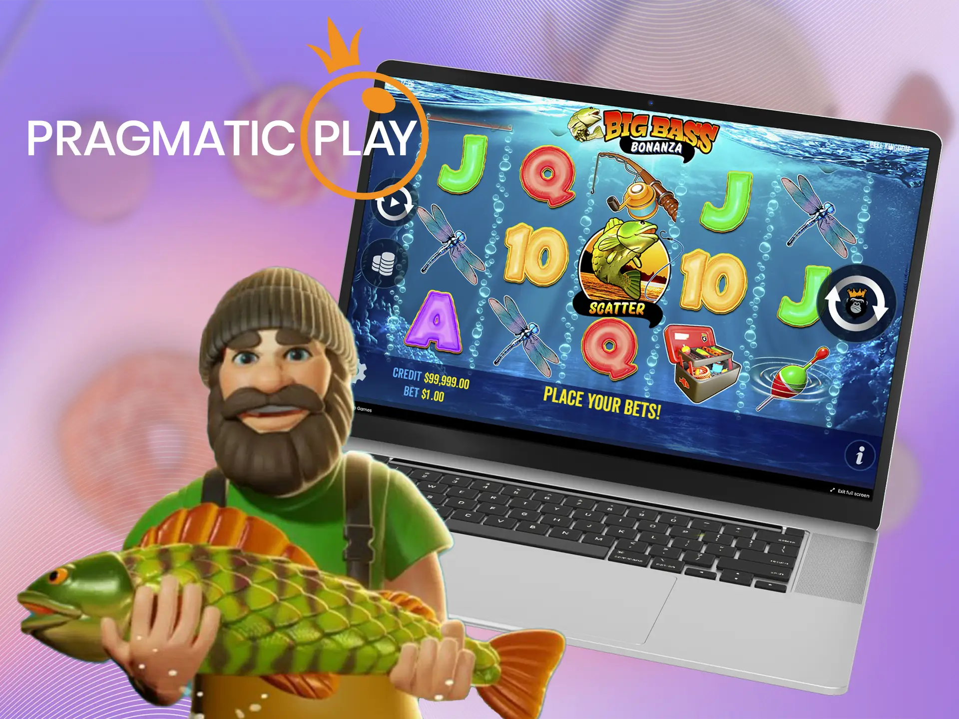 Play popular Big Bass Bonanza slot from Pragmatic Play.